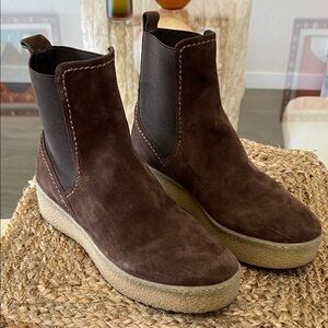 Brown Suede Ankle Boots